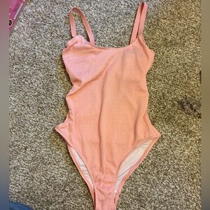 NEW fuller Bust Swimsuit Pink Smocked